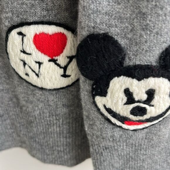 NWOT LABEL + thread L+T Cashmere Wool Mickey Mouse Polka Dot Sweater S - Picture 8 of 12